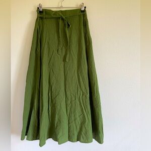 Linen Wrap Skirt